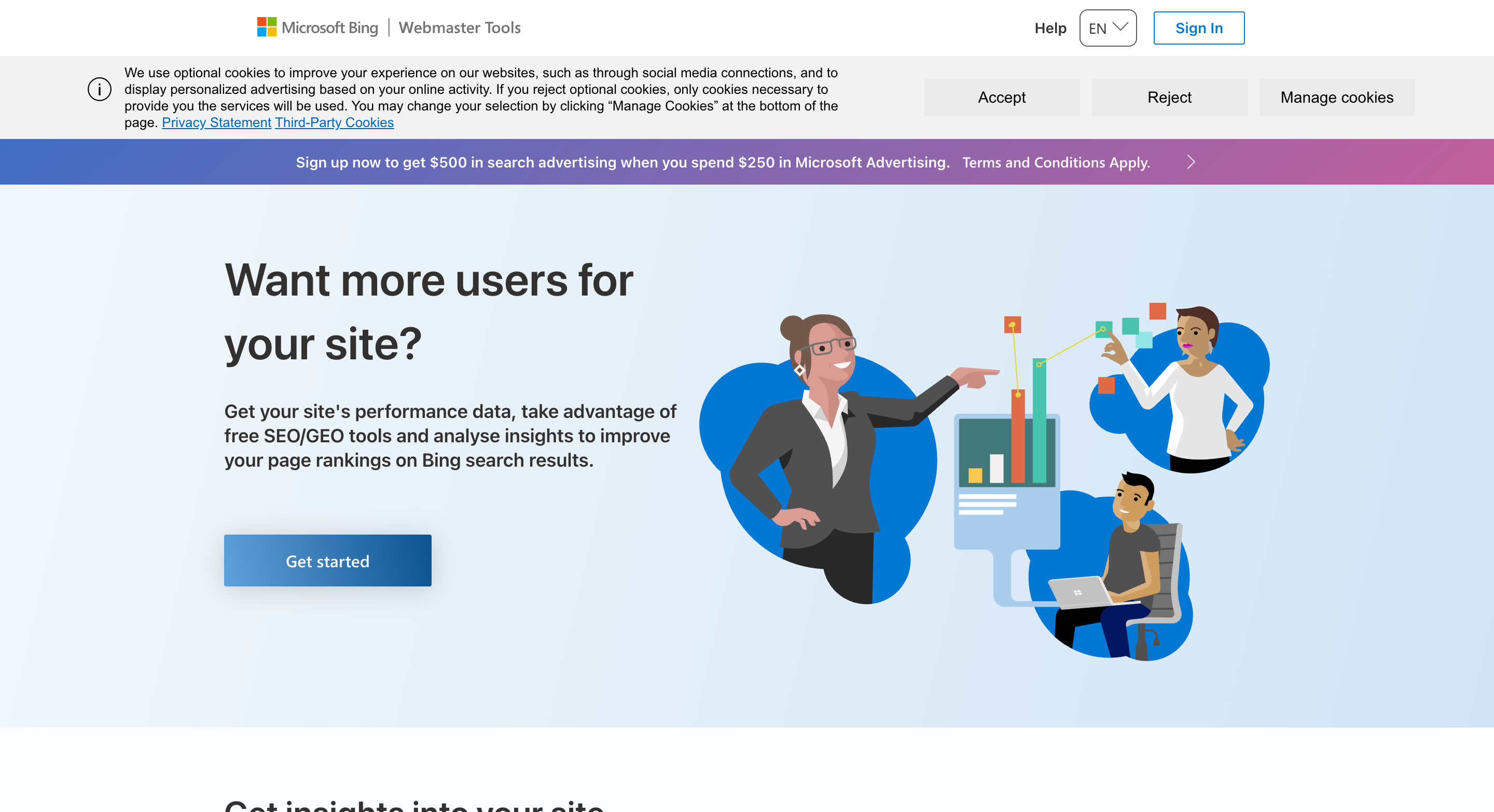 Preview of Bing Webmasters